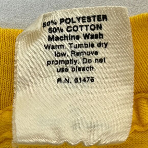 Vintage Laughlin River Rats T Shirt Mens Small 80s Nevada Yellow Single Stitch - Picture 6 of 7